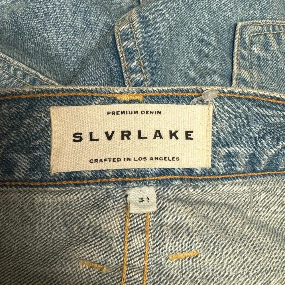 NWOT $339 SLVRLAKE London Crop Jean - Medium Wash High-Waist 90's Mom Denim - Picture 7 of 9